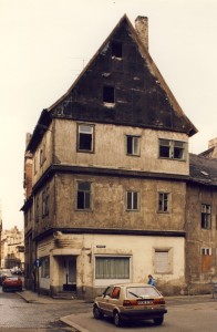 Kleine Ulrichstraße - vor der Sanierung in den 1990er Jahren, Halle/S.
